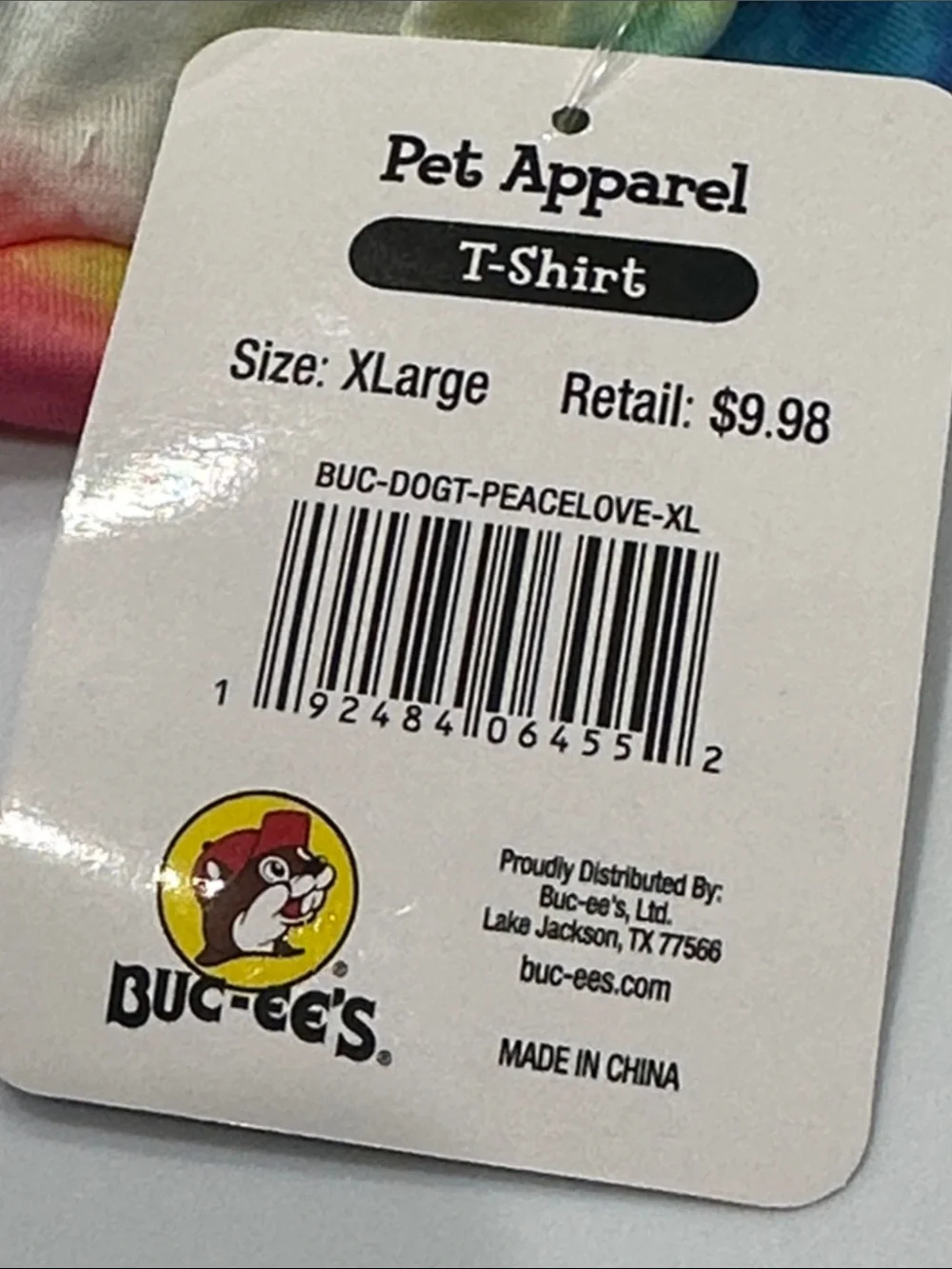 BUC-EES pet dog XL Tie-Dye Paw peace love heart Graphic Tee shirt lot set 3 new